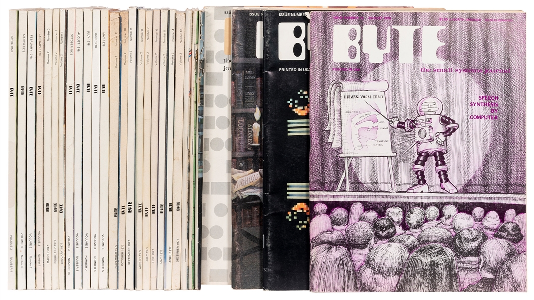  [BYTE MAGAZINE]. A group of 28 issues from 1976 to 1978. In...