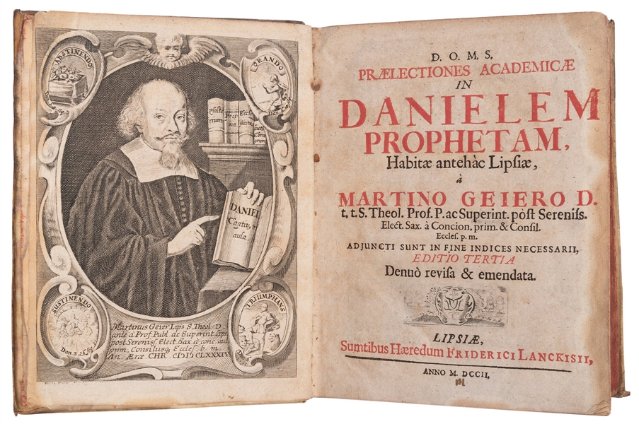  GEIER, Martin (1614–1680). Praelections Academicae in Danie...