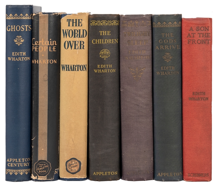  WHARTON, Edith (1862–1937). A group of 7 titles. Including:...