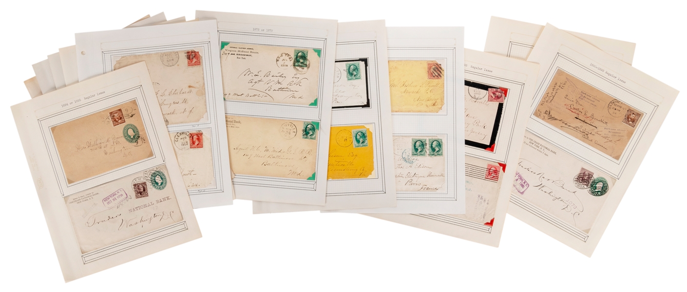  U.S. 19th Century Covers and Cancels. 1870-1930 mounted col...