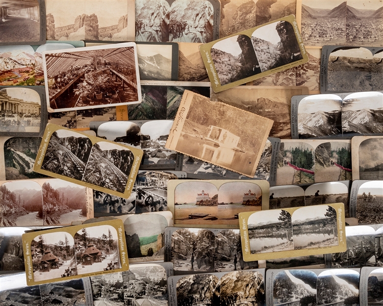  Lot of over 100 Stereoviews of Colorado and other locations...