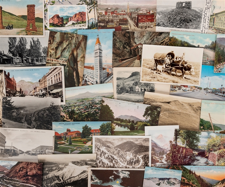  [COLORADO]. Vintage Collection of Colorado Postcards. Colle...