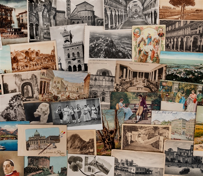  [ITALY]. Vintage Collection of Italian Postcards. Collectio...