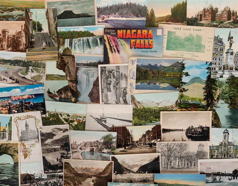  [CANADA]. Vintage Collection of Canadian Postcards. Collect...