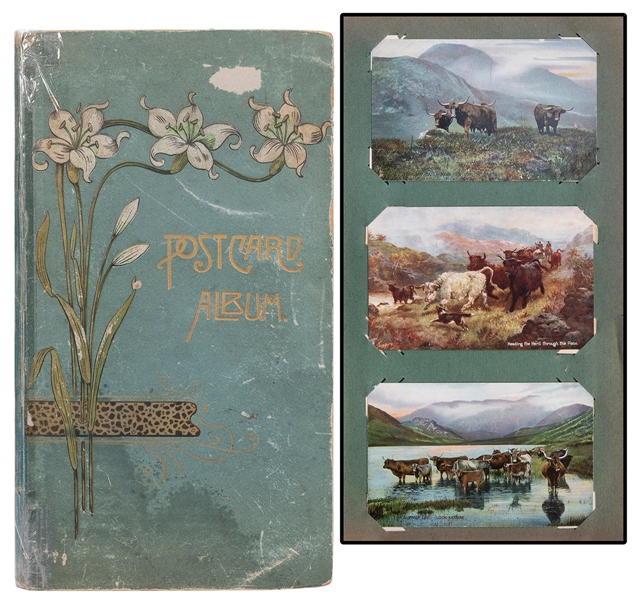  [ANIMALS]. An album of over 150 postcards. Early 20th centu...