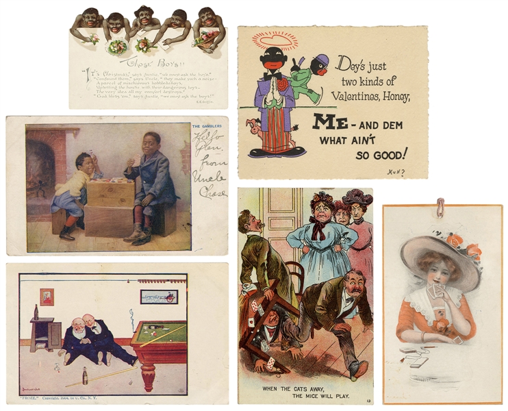  [POSTCARDS]. A collection of over 200 postcards. A wide arr...