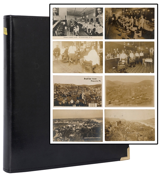  [RPPCs]. A collection of 224 real photo postcards. Subjects...
