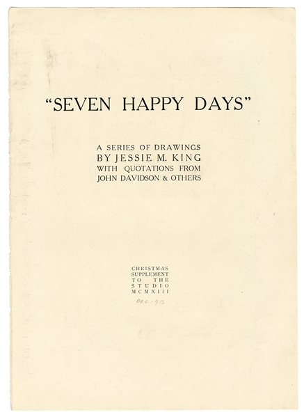  KING, Jessie M. (Scottish, 1875-1949). Seven Happy Days. Lo...
