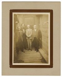  DUNNINGER, Joseph. Photograph of Dunninger, Martinka, Ellis...