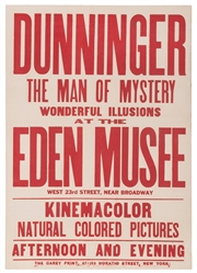  DUNNINGER, Joseph. Dunninger The Man of Mystery. New York, ...