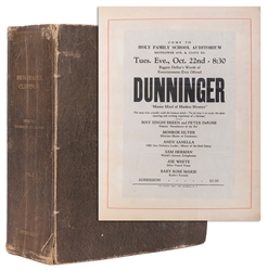  DUNNINGER, Joseph. Scrapbook of Dunninger’s Newspaper Clipp...