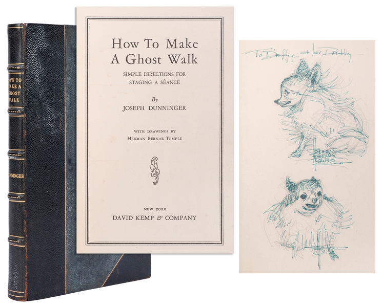  DUNNINGER, Joseph. How to Make a Ghost Walk. New York: Davi...