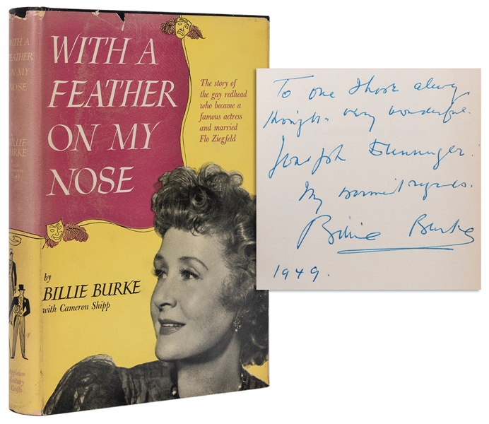  BURKE, Billie. With A Feather on My Nose. New York: Appleto...