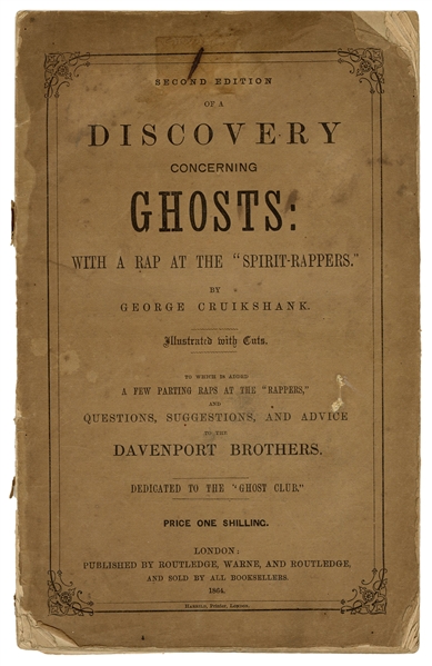  CRUIKSHANK, George. A Discovery Concerning Ghosts; with a r...