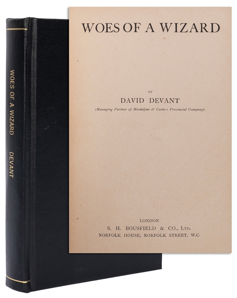  DEVANT, David (1868-1941). Woes of A Wizard. London: S.H. B...