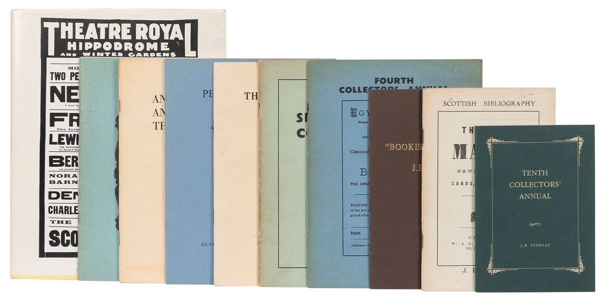  [FINDLAY, James B. (1904-1973)]. A group of 11 books. Inclu...