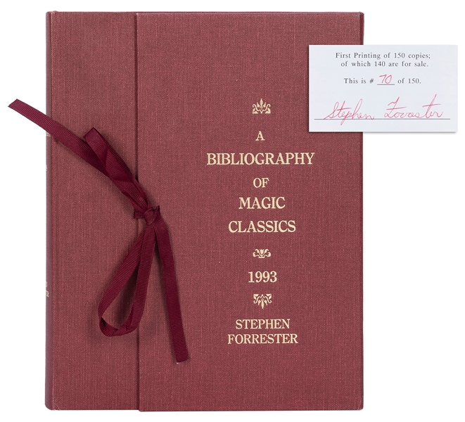  FORRESTER, Stephen. A Bibliography of Magic Classics. Calga...