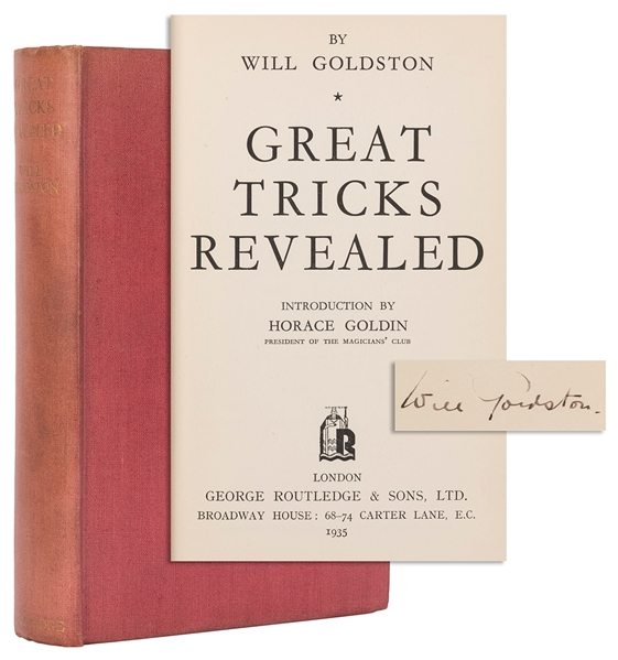  GOLDSTON, Will (1878-1948). Great Tricks Revealed. London: ...