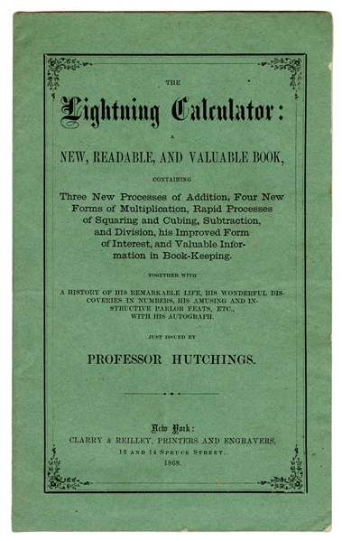  HUTCHINGS, William S. (“Professor Hutchings”) (1832-1911). ...