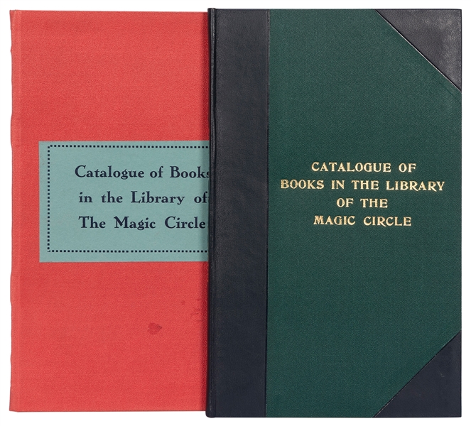  [MAGIC CIRCLE] Catalogue of Books in the Library of the Mag...
