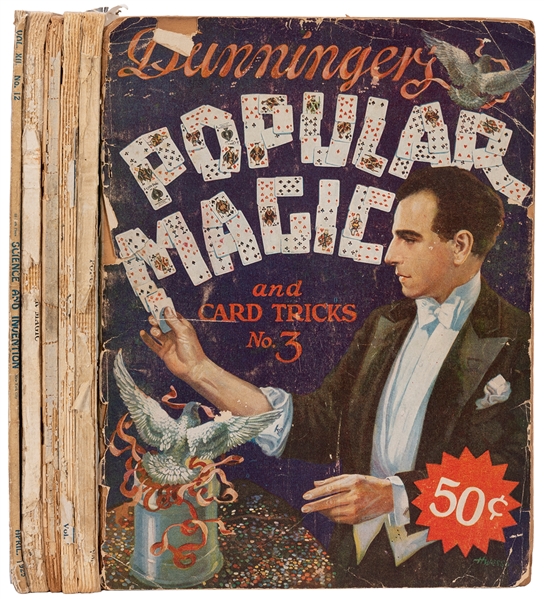  [PULPS] A group of 6 magic pulps by or on Dunninger and oth...