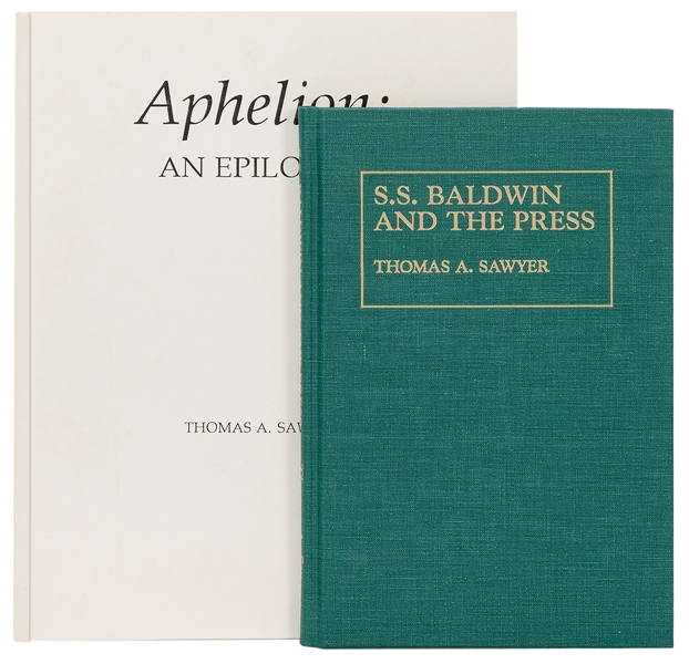  SAWYER, Thomas A. A pair of titles by Thomas Sawyer. Includ...