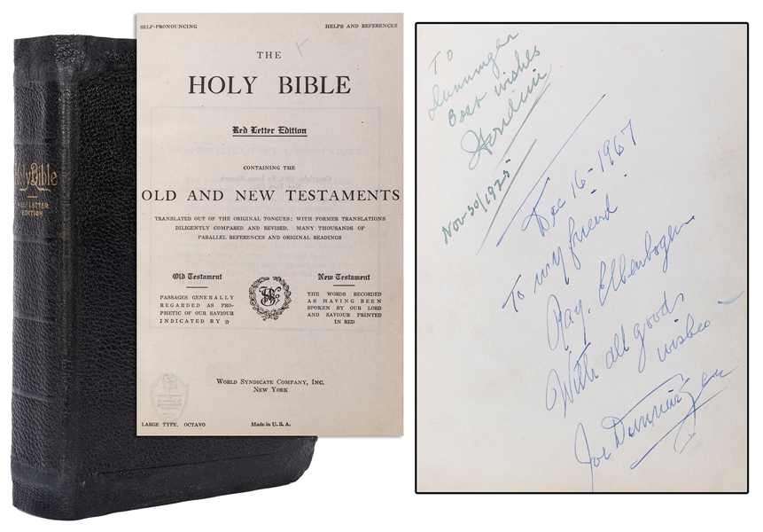  HOUDINI, Harry (Ehrich Weisz). The Houdini Bible, Inscribed...