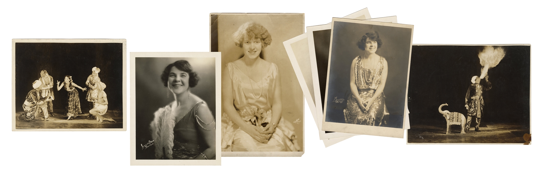  [THURSTON] Seven Photographs of Thurston’s Wife, Daughter, ...