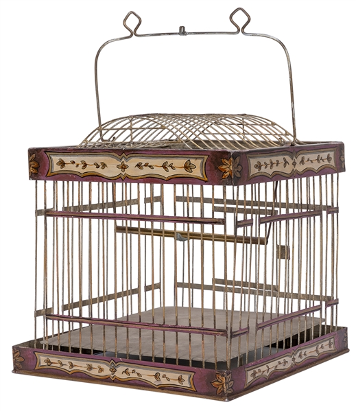  Production Birdcage. European, 1920s. A finely made birdcag...