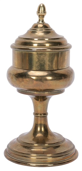  Snuff Vase. European, 1910s. Finely spun brass example of t...