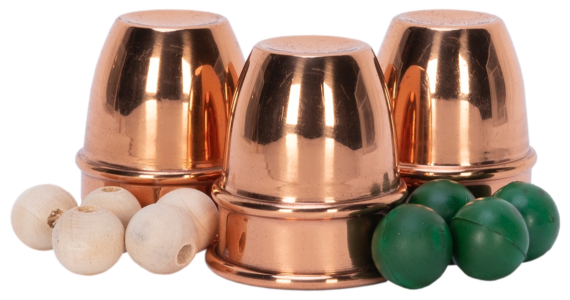  Mini El Duco Cups. Sweden, 1990s. A copper set of pocket-si...