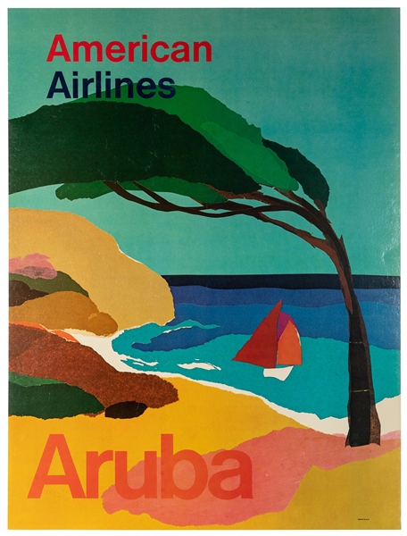  American Airlines / Aruba. USA, 1970s. From the “endless su...