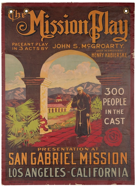 [CALIFORNIA] The Mission Play / San Gabriel Mission / Los A...