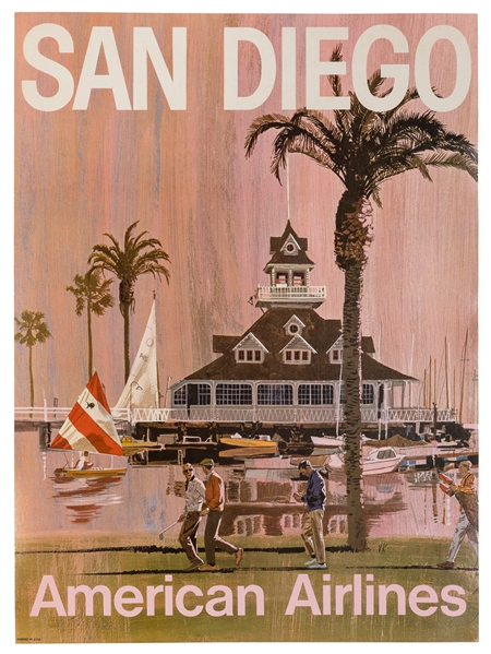  KAUFMAN, Van. San Diego / American Airlines. Circa 1960s. A...