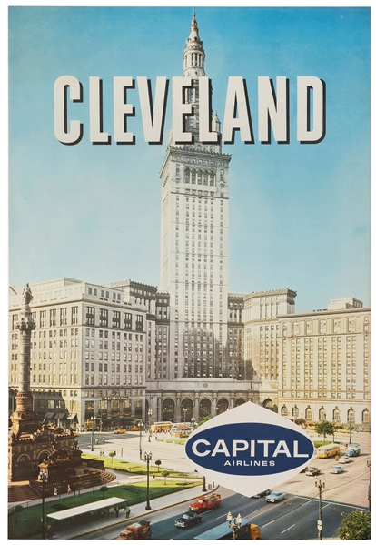  Cleveland / Capital Airlines. Circa 1960s. Photographic air...