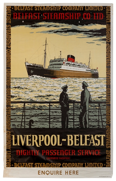  ROOMELL, Harry. Belfast Steamship Company. London: Carew Wi...