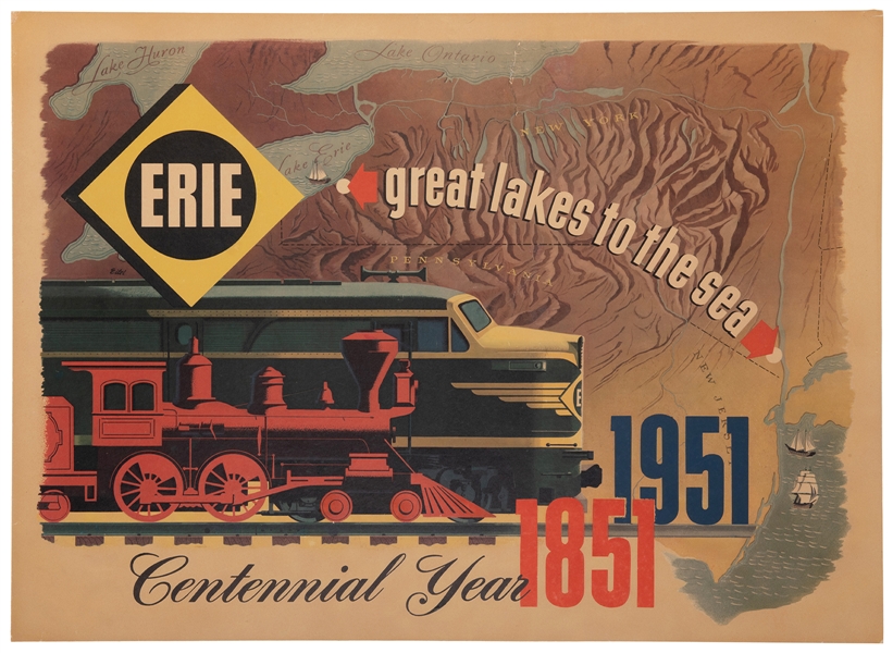  EITEL. Erie / Great Lakes to the Sea / Centennial Year. 195...