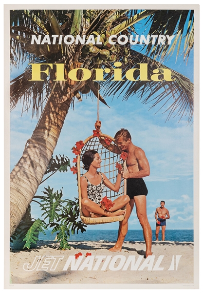  Jet National / Florida. 1960s. Color photographic airline p...
