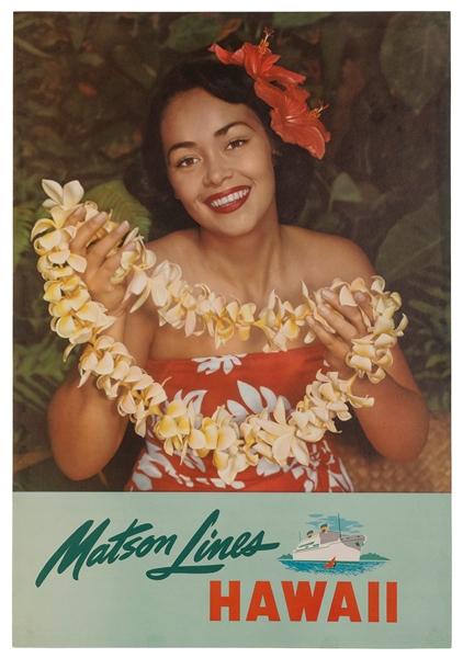 Hawaii / Matson Lines. Circa 1960. Photo-offset cruise line...
