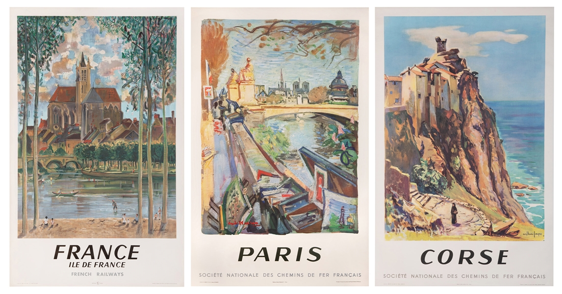 [FRANCE]. Trio of SNCF tourism posters. Including: PLANSON,...