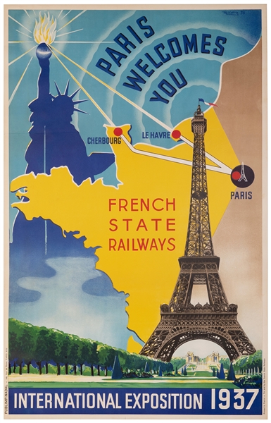  HILDEN. Paris Welcomes You / French State Railways / Intern...