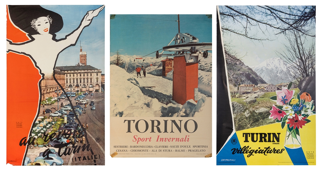  [ITALY]. A group of 3 travel posters. 1950s/60s. Three post...