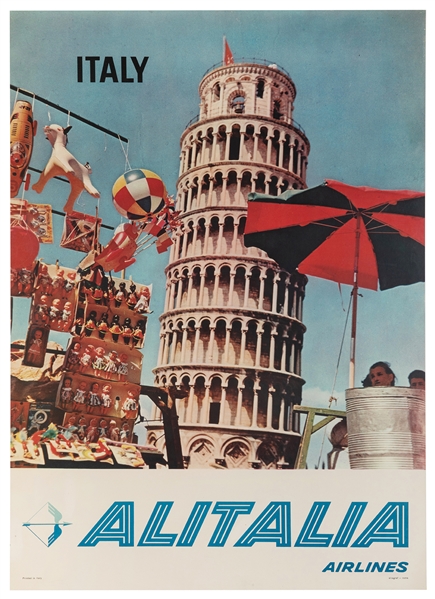  Alitalia Airlines / Italy [Pisa]. Rome: Eliograf, 1960s. Co...