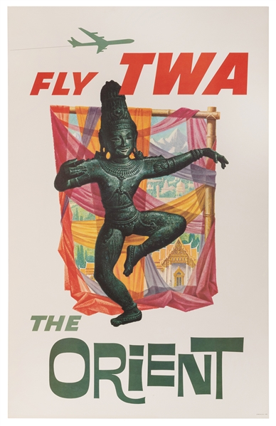  KLEIN, David (1918 – 2005). The Orient / Fly TWA. USA, ca. ...