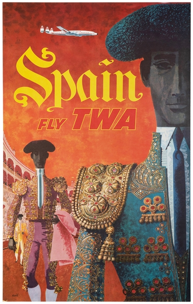  KLEIN, David (American, 1918–2005). Spain / Fly TWA. USA, c...