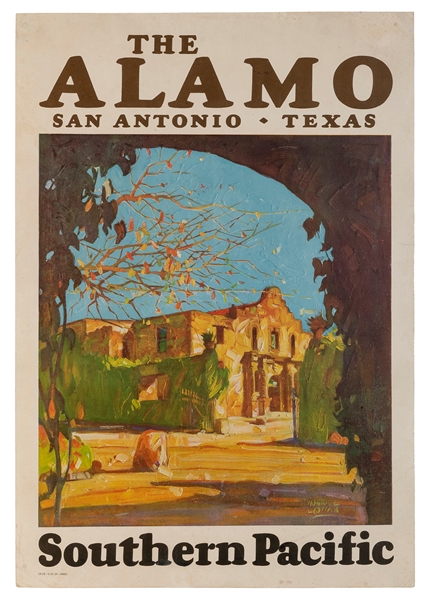  LOGAN, Maurice (1886-1977). The Alamo / Southern Pacific. 1...