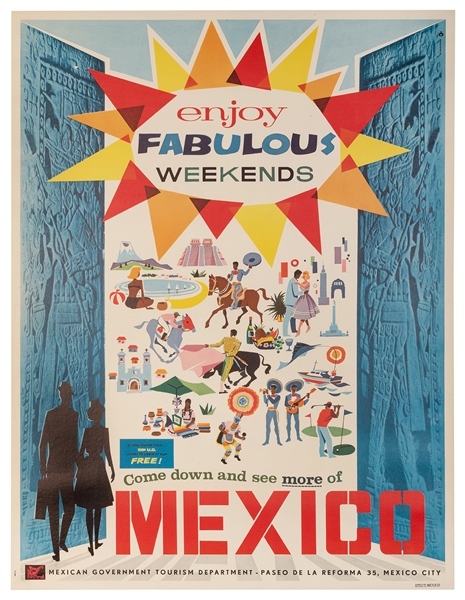  Mexico / Enjoy Fabulous Weekends. Mexico City: Mexican Gove...