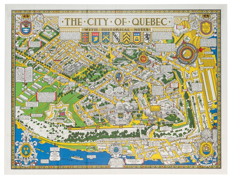  MAW, Samuel Herbert (1881-1952). City of Quebec with Histor...