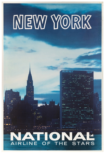  New York / National / Airline of the Stars. Circa 1950s. Ph...