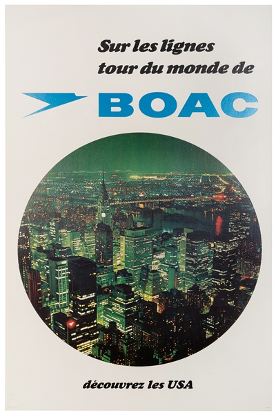  [NEW YORK] BOAC / decouvrez les USA. Great Britain, ca. 196...